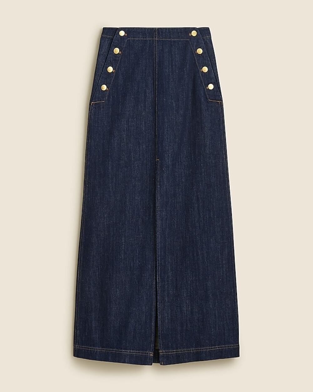 J.CREW Denim Sailor Maxi Skirt - Dark Wash - Sz 28